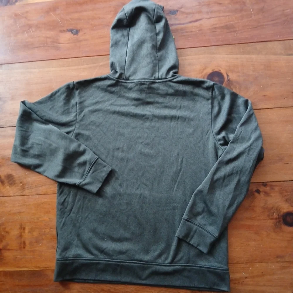 The North Face TNF Big Logo Green Neon Mens Hoodie Hooded Pullover Jacket M